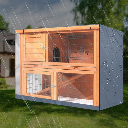 Double layer rabbit hutch dust - layer,