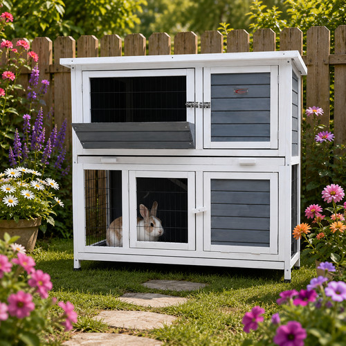 Rabbit guinea pig hutch - /,
