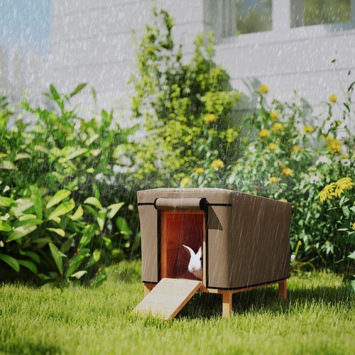 Rabbit hutch cover waterproof - rabbit,