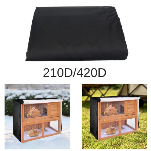 Rabbit hutch cover - rabbit, black