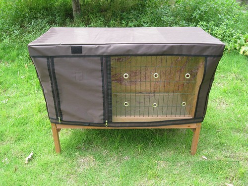 Bunny business hutch cover - bunny,