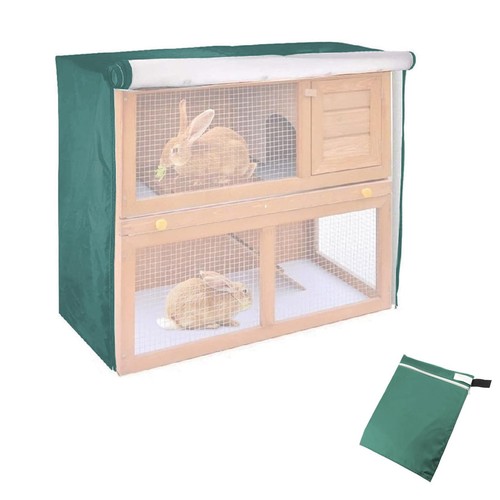 Green rabbit hutch cover - green,
