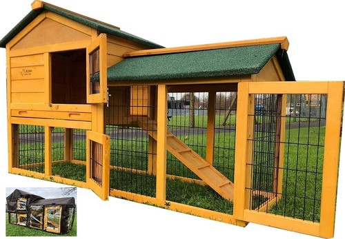 5ft outdoor rabbit - hutch, and